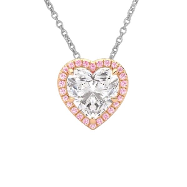 Collana Colori del Cuore-rosa