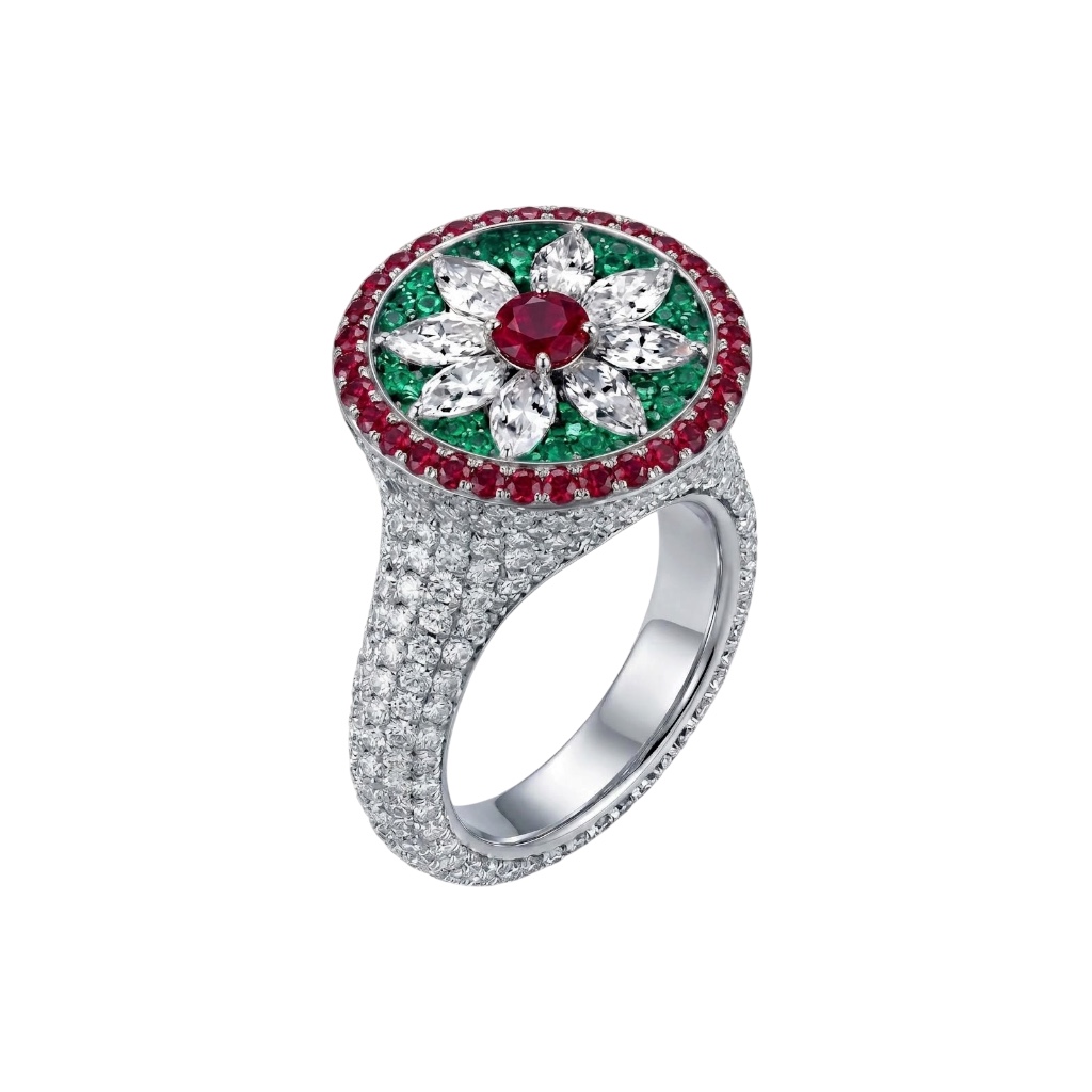 Anello Rubino e Diamante - Floris