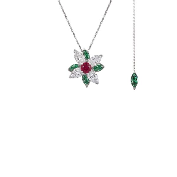 Collier Rubino e Diamante - Floris