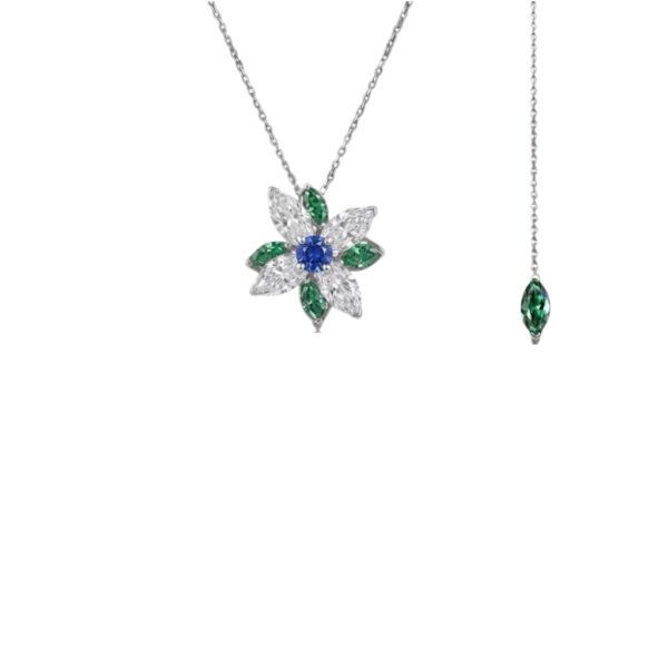 Collier Floris Zaffiro Collier Zaffiro Blu e Diamante - Floris